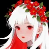 Алый цветок сливы в снегу