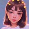 Wind in her hair