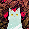 Flower cat