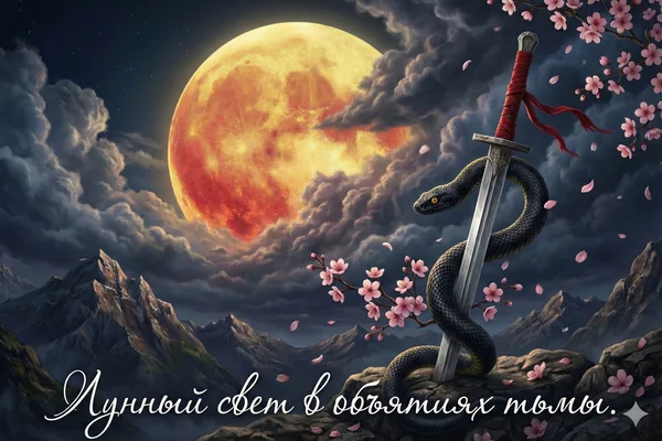 Лунный свет в объятиях тьмы