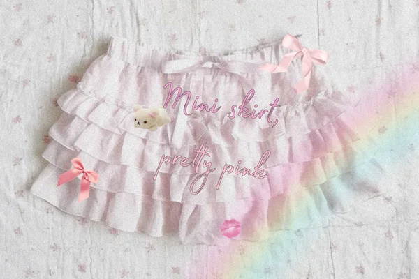 Mini skirt, pretty pink