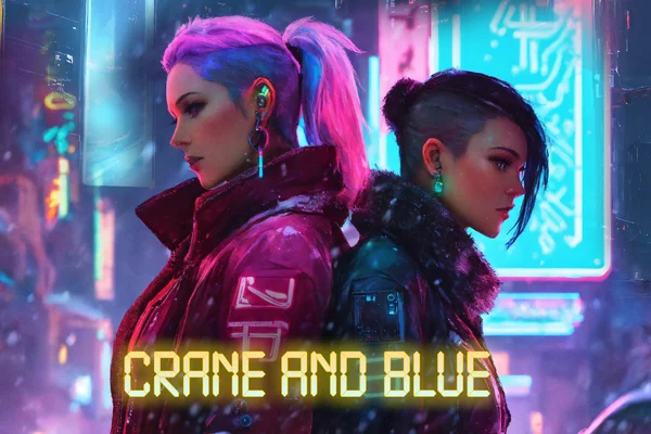 Crane and Blue