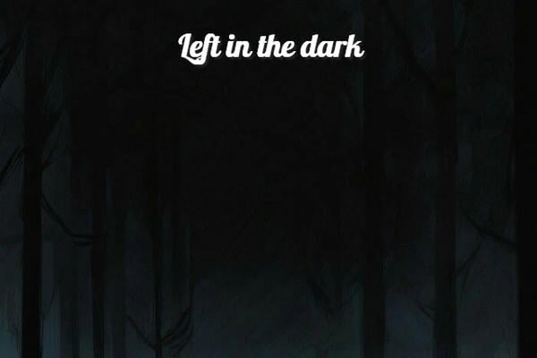 Left in the dark
