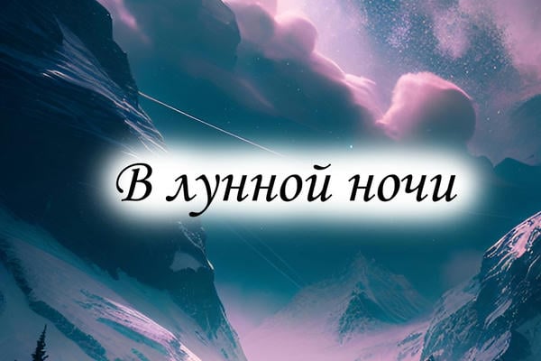 В лунной ночи