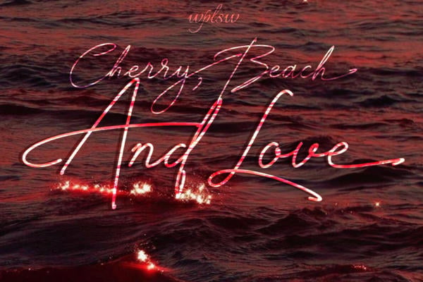 Cherry, beach and love