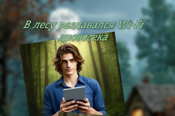 В лесу раздавался Wi-Fi дровосека