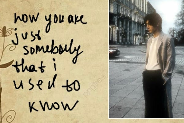 Somebody that i used to know