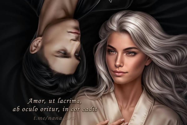 Amor, ut lacrima, ab oculo oritur, in cor cadit