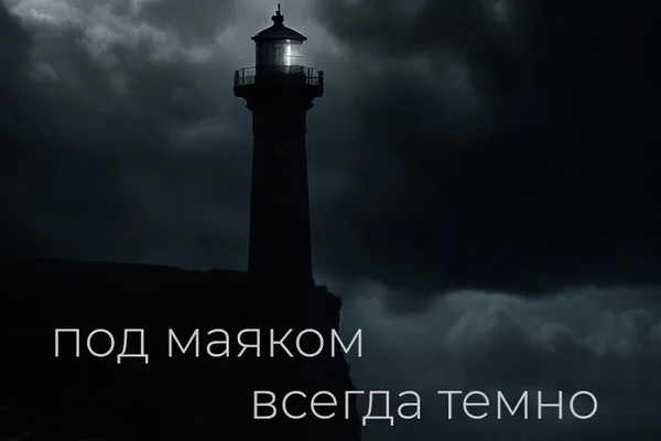 под маяком всегда темно