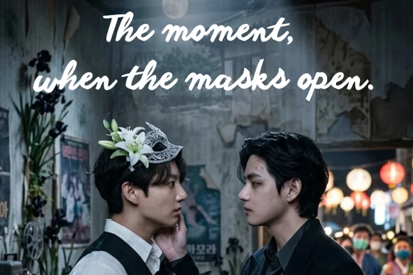 The moment, when the masks open.