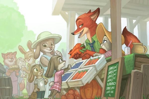 Морковка на грядках 🥕