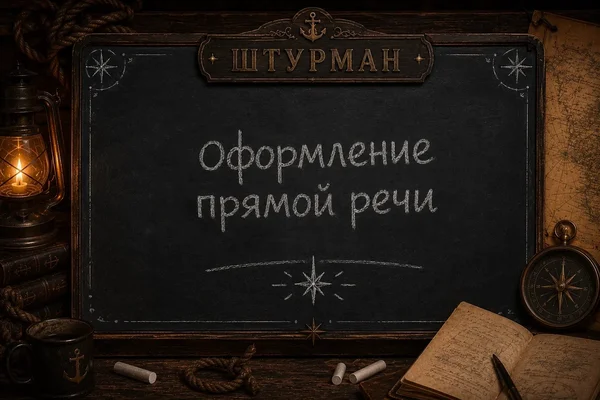 Оформление прямой речи
