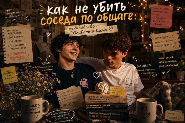 Как не убить соседа по общаге: руководство от Оливера и Кими