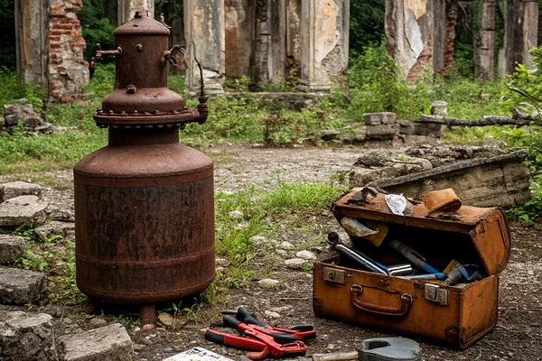 Два взгляда на досадное происшествие во время проведения ремонтных работ.