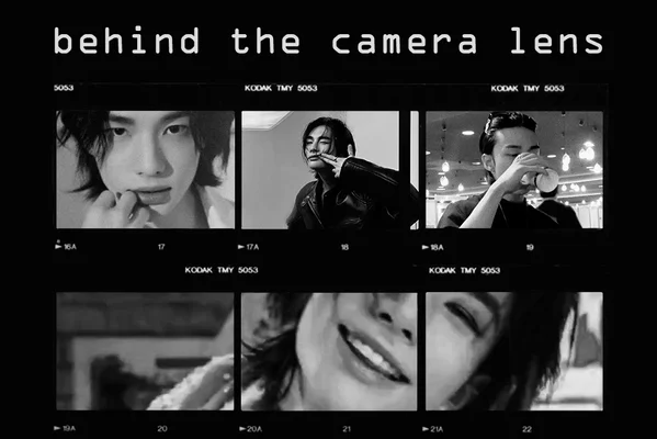 behind the camera lens