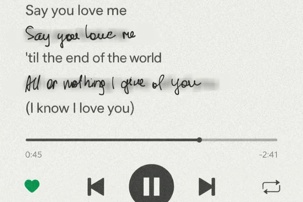 Say you love me