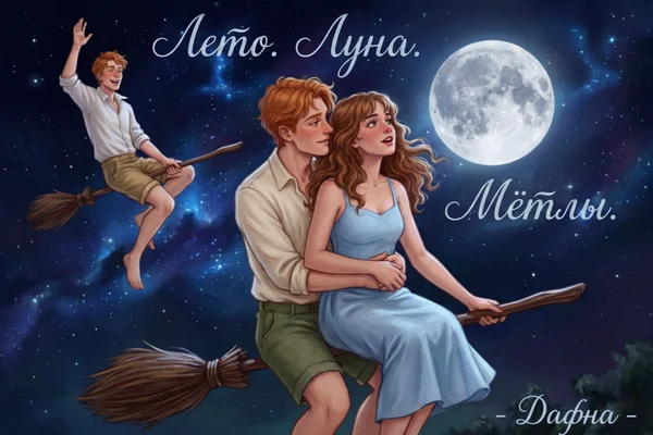 Лето. Луна. Мётлы.