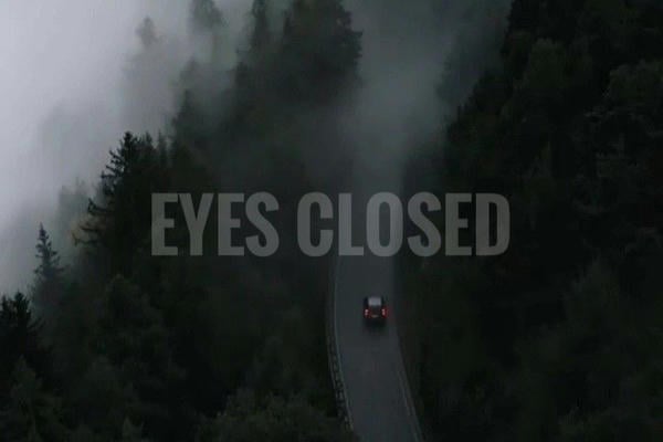 Eyes closed