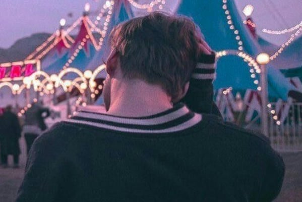 Sunset and a kiss on the forehead