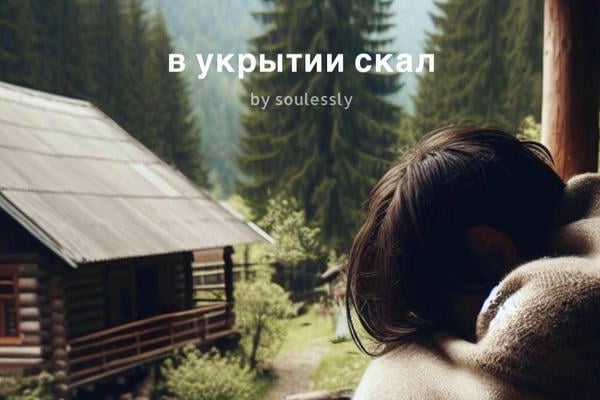 в укрытии скал