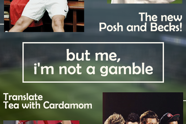but me, i'm not a gamble