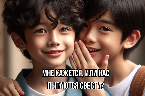 Мне кажется, или нас пытаются свести?