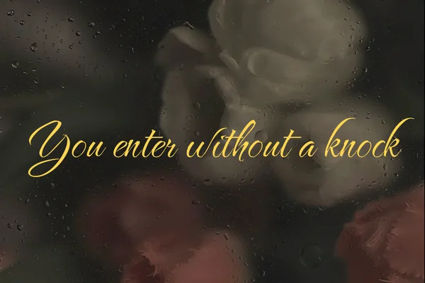 You enter without a knock