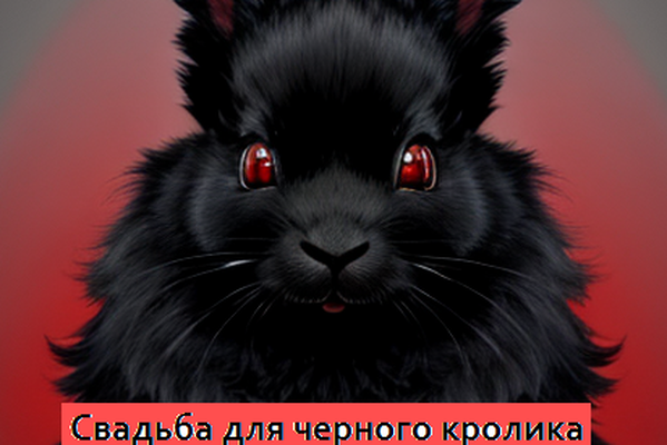 Свадьба для черного кролика