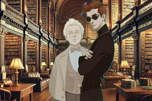 Среди книжных стеллажей