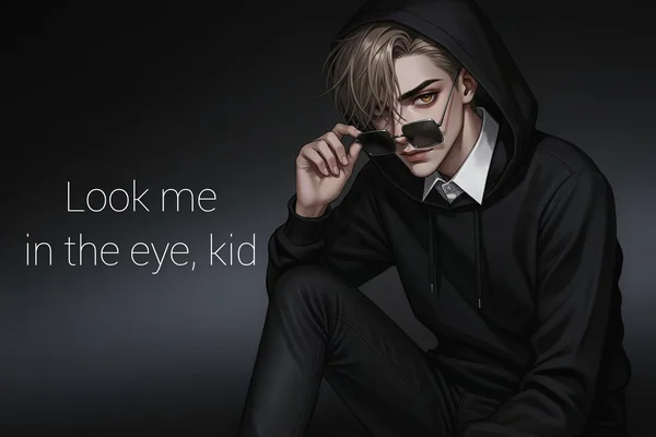 Look me in the eye, kid