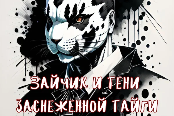 Зайчик и тени заснеженной Тайги