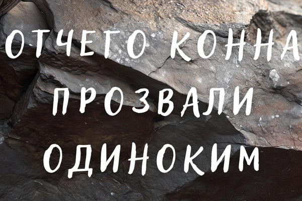Отчего Конна прозвали Одиноким?