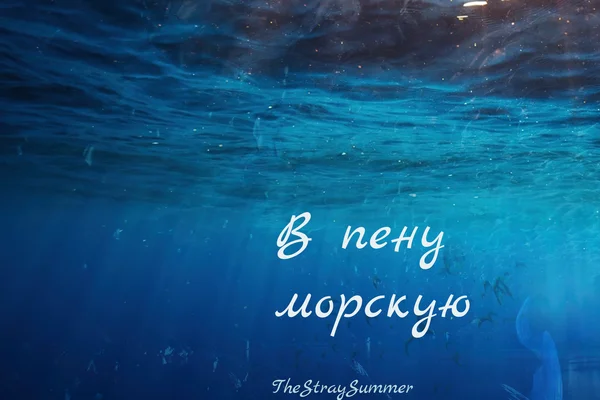 В пену морскую