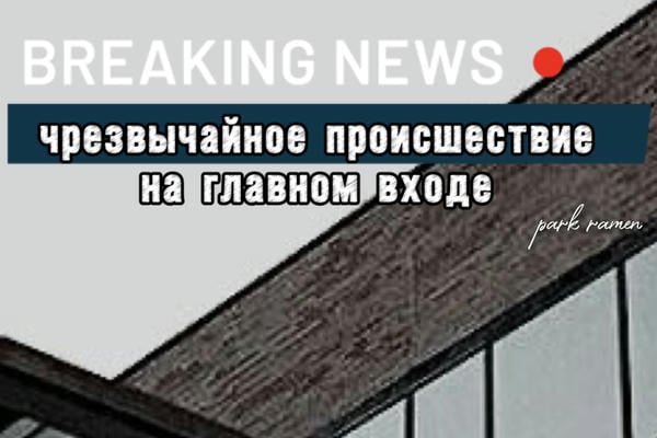 чрезвычайное происшествие на главном входе
