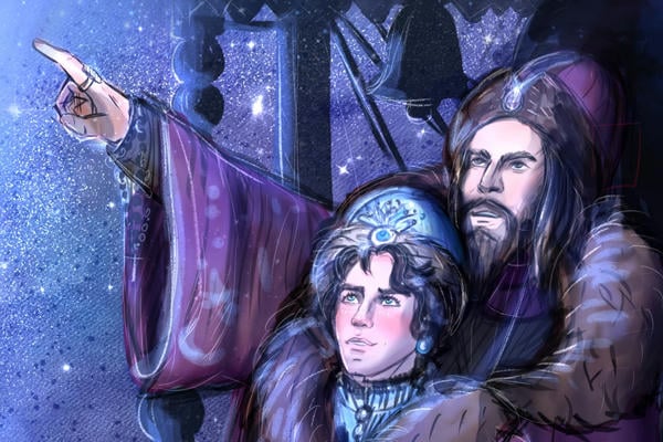 Созвездие Змея Горыныча или сказ о том, как государь и Феденька небеса ночные разглядывали