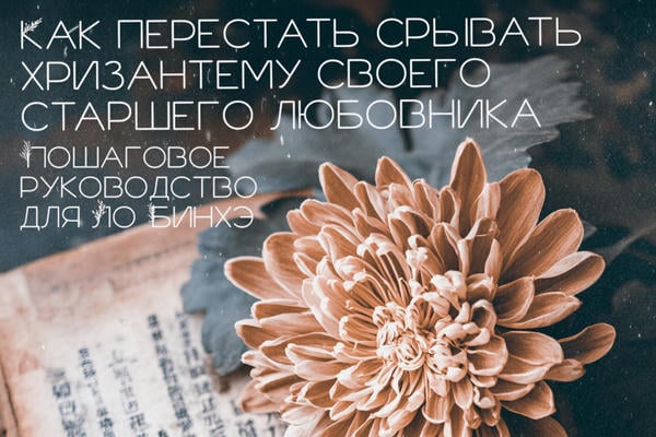 Как перестать срывать хризантему своего старшего любовника. Пошаговое руководство для Ло Бинхэ (в соавт. с Лю Цингэ)