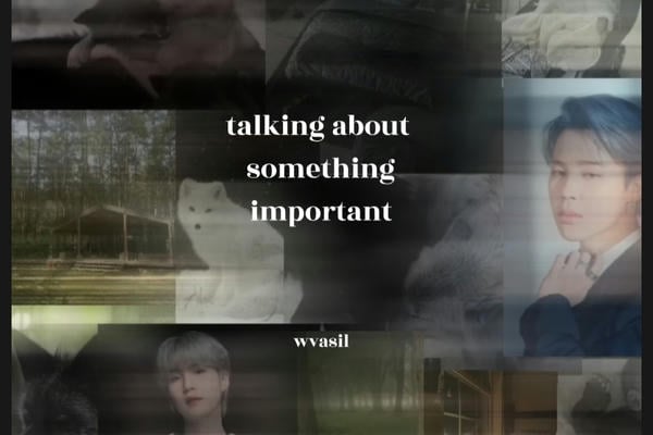 talking about something important