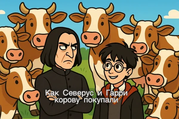Как Северус и Гарри корову покупали