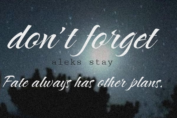 don't forget