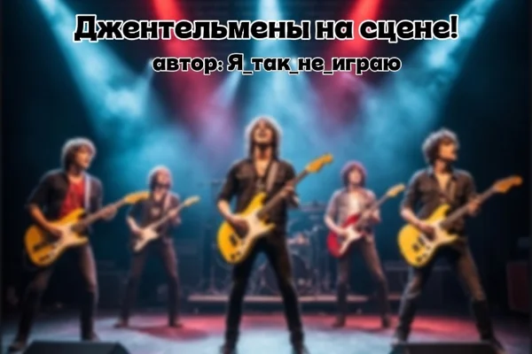 Джентльмены на сцене!