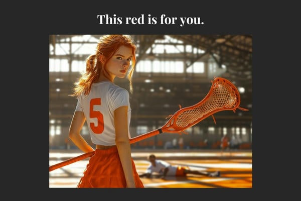 This red is for you.