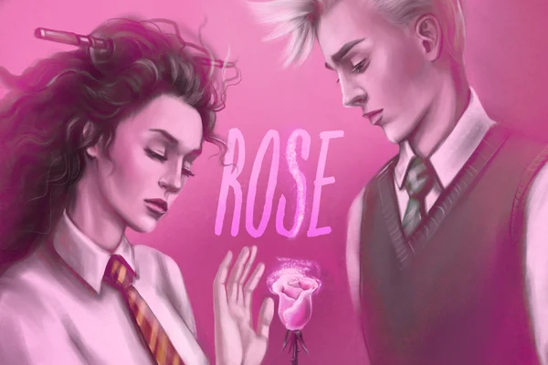 Pink. Rose. Double rose.