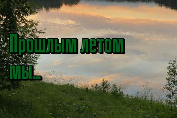 Прошлым летом мы...
