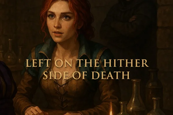 left on the hither side of death