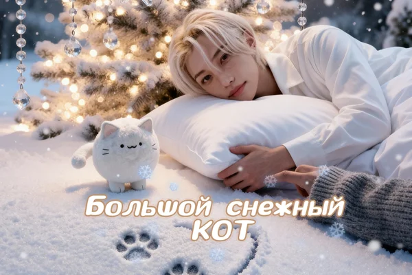 Большой снежный кот
