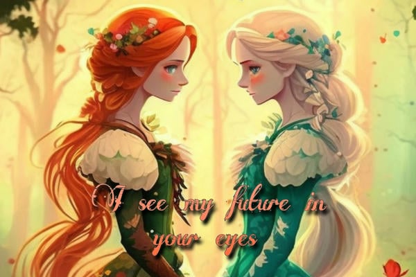 I see my future in your eyes.