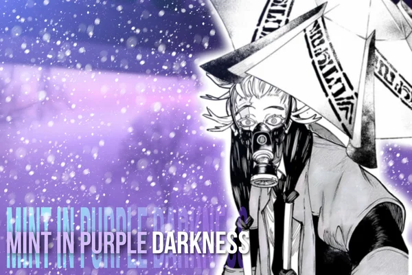 Mint in purple darkness